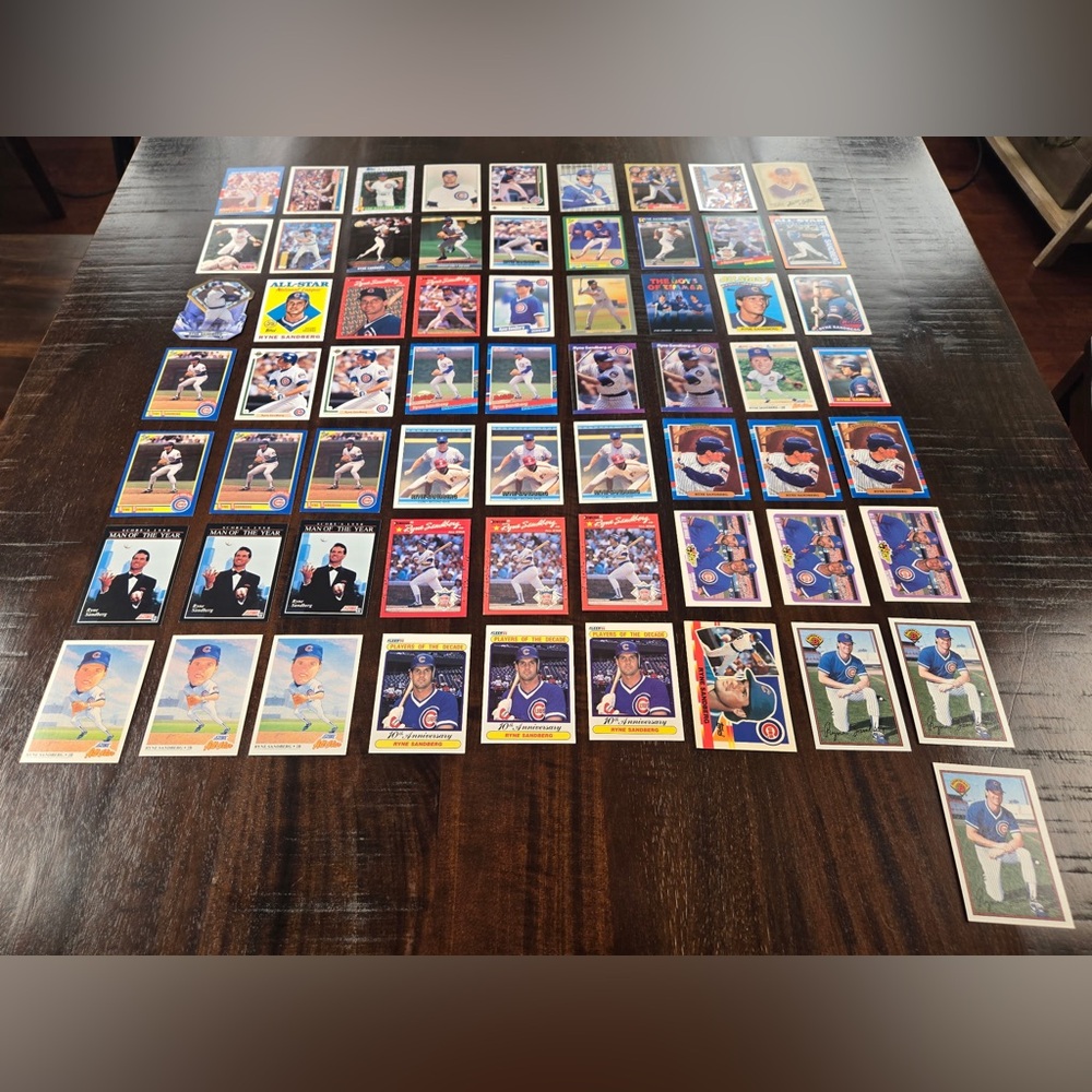 Ryne Sandberg Baseball Card Collection